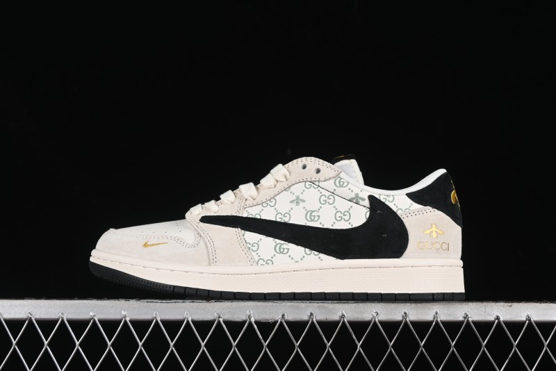 Nike Travis Scott x Fragment Design x Air Jordan 1 Low OG SP AJ1 Retro Sneakers - SJ2068-106