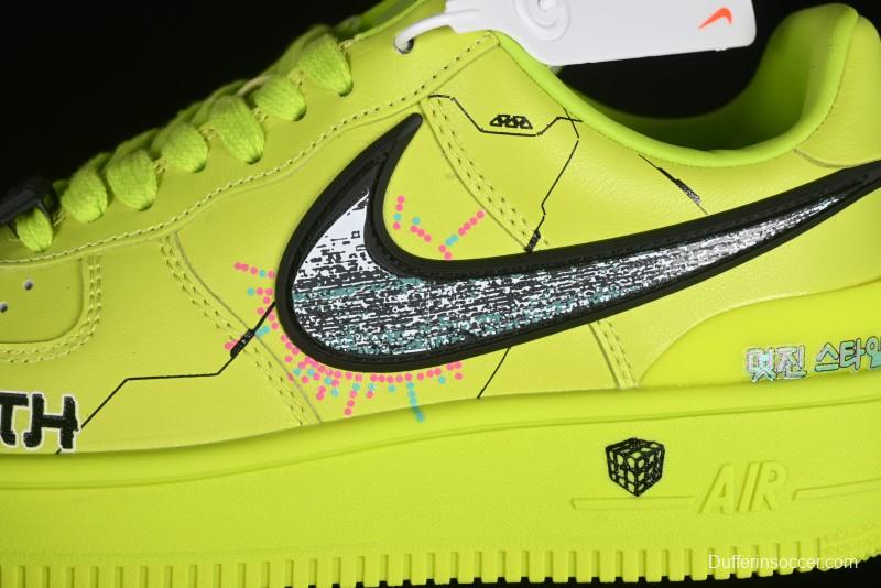 Nike Air Force 1 Low '07 "Punk Future" Cyberpunk Style Casual Sneakers - DV3464-010