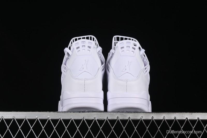 Nike Air Jordan 4 Retro Basketball Shoes with Net Design - FV7251-107