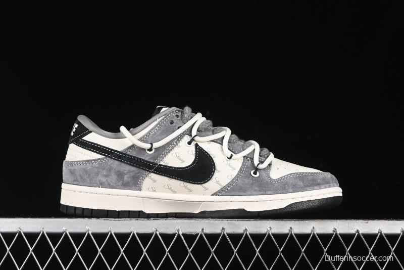 Nike SB Dunk Low Stussy Anniversary Edition Customized Low-Top Casual Sneakers - SJ2068-305