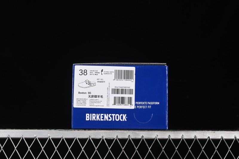 Birkenstock Half Open Toe Sandals with Smokeless Coal Wool Upper - G.D4