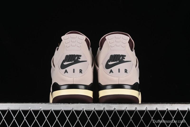 Nike A Ma Maniere x Air Jordan 4 Retro "Fossil Stone" Sneakers - FZ4810-200