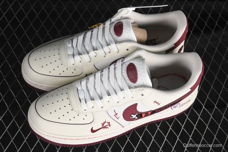 Nike Air Force 1'07 Low "Deadpool" Marvel Series Deadpool Casual Sneakers - FB1839-512