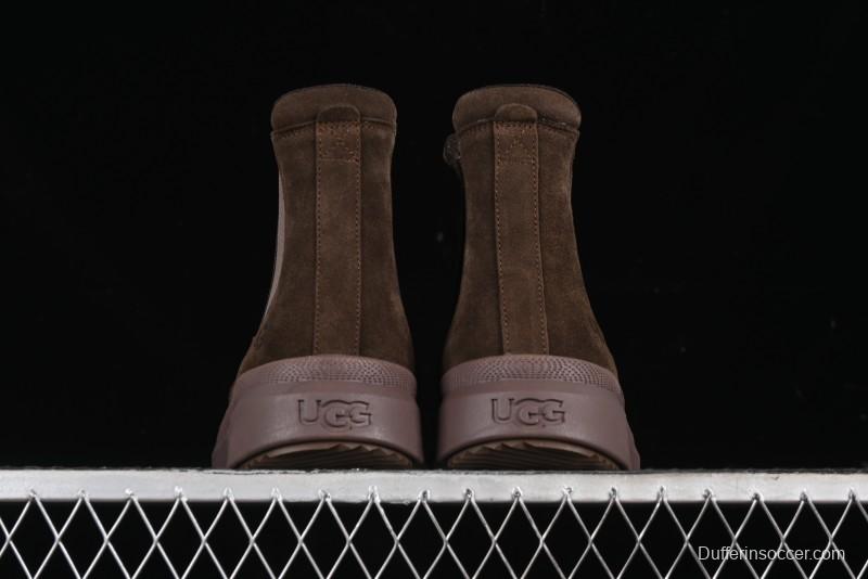 UGG Burleigh Chelsea Winter Boots for Men with Lightweight Anti-Slip Sole and Genuine Wool Leather - 1152050