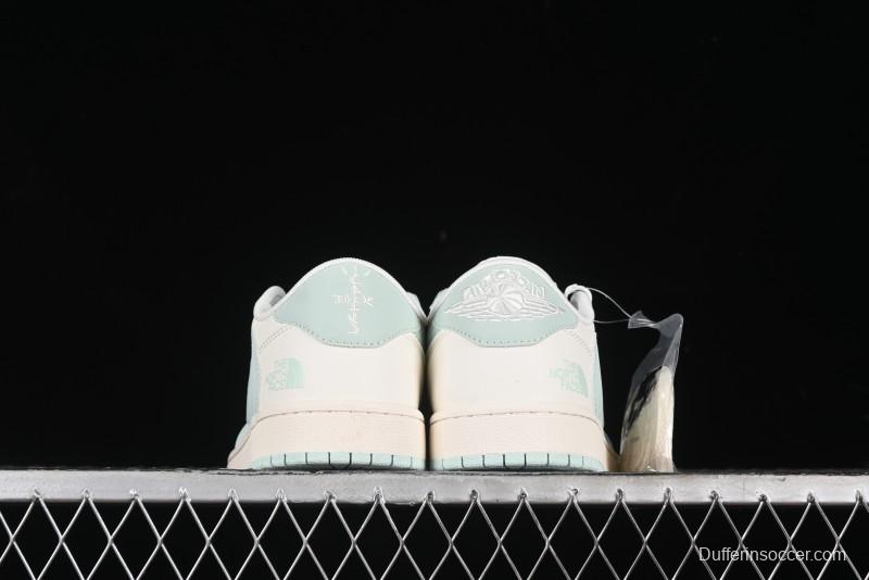Nike Travis Scott x Fragment Design x Air Jordan 1 Low OG SP AJ1 Supreme North Face Collaboration - XZ5158-001