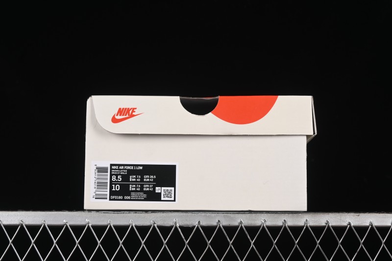 Nike Air Force 1 '07 Low Burberry Check Print Casual Sneakers - DF0180-006