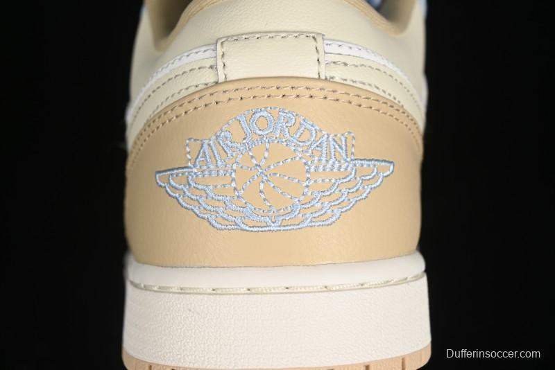 Nike Air Jordan 1 Low OG AJ1 White Brown Low Top Casual Basketball Shoes - HQ4186-111