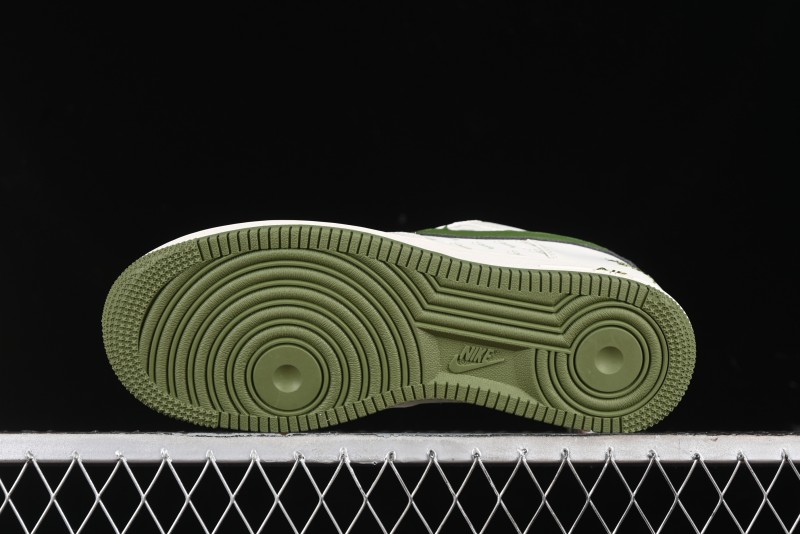 Nike Air Force 1'07 Low Stussy Collaboration - White Mint Green Low-Top Casual Sneakers - XZ3328-003