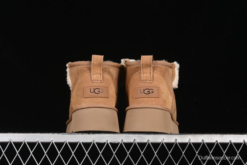 UGG Classic Mini II Shearling Lined Mini Boots with Pom Pom Detail - 1116109