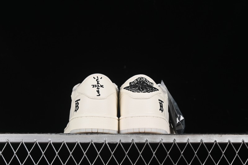 Nike Travis Scott x Fragment Design x Air Jordan 1 Low OG SP AJ1 Burberry Collaboration - BB6588-313