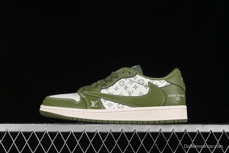 Nike Travis Scott x Fragment Design x Air Jordan 1 Low OG SP AJ1 LV Collaboration - LX1988-105