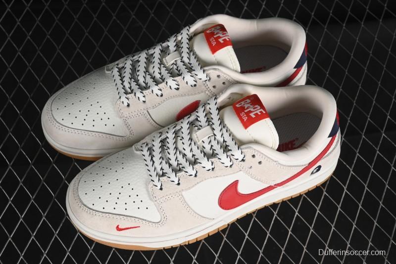 Nike SB Dunk Low BAPE Collaboration Anniversary Edition Custom Low-Top Casual Sneakers - CH6336-228
