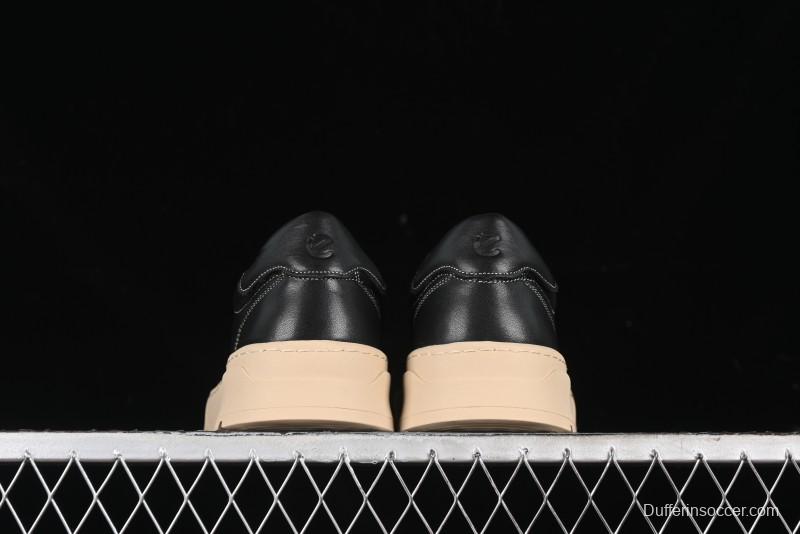 Ecco Street Light Series Autumn Height-Increasing Round-Toe Versatile Casual White Sneakers - 63311901001