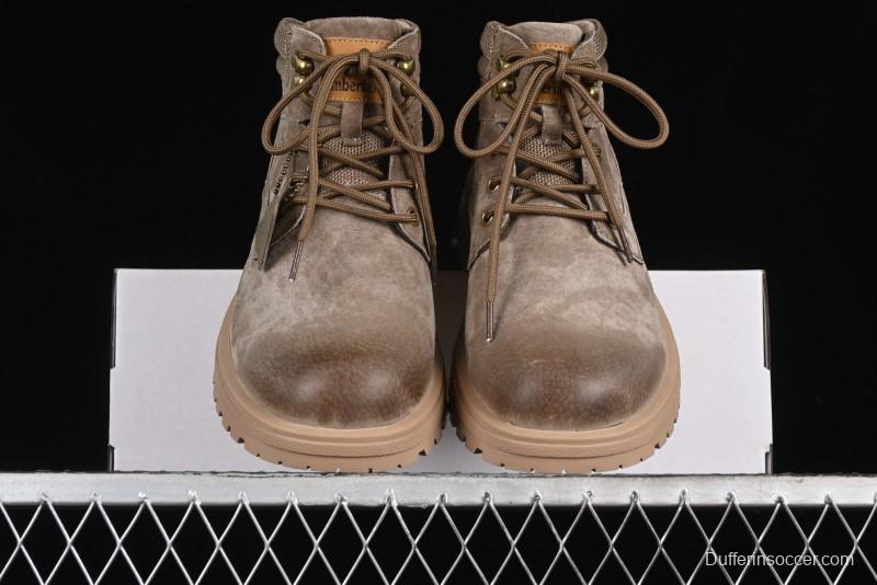 Timberland Outdoor Mid-Top Casual Chukka Boots with Premium Suede Leather and Anti-Odor Insole - TB10088KHAKI