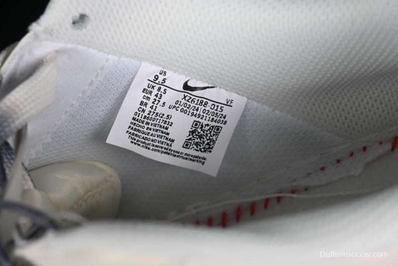 Nike Air Force 1 '07 Low Stussy Collaboration - White Grey Two-Tone Low-Top Casual Sneakers - XZ6188-015