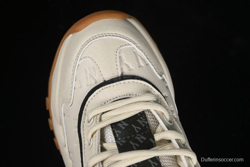 New York Yankees MLB Bigball Chunky Embo Monogram Thick Sole Sandals - 3ASHBEM4N50IVS