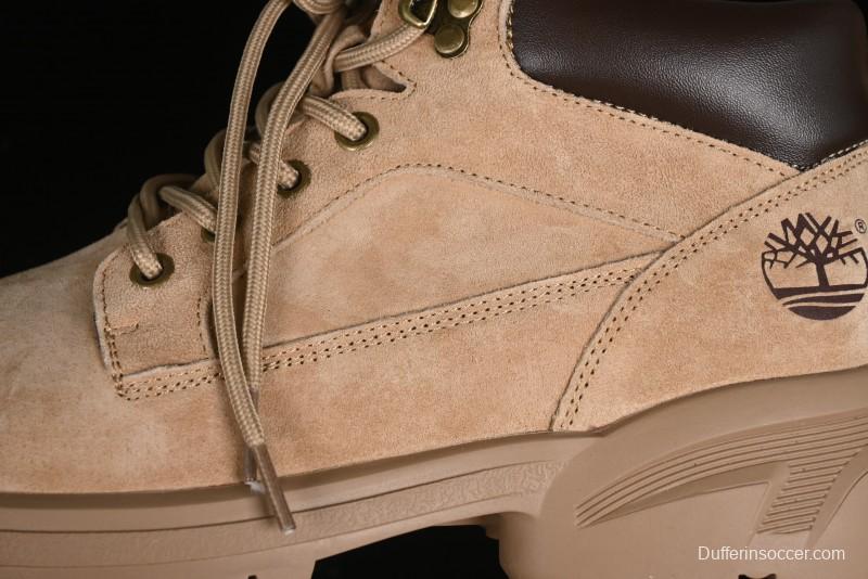 Timberland Outdoor Mid-Top Casual Martin Boots with Premium Suede Leather and Anti-Odor Insole - TB10059SAND