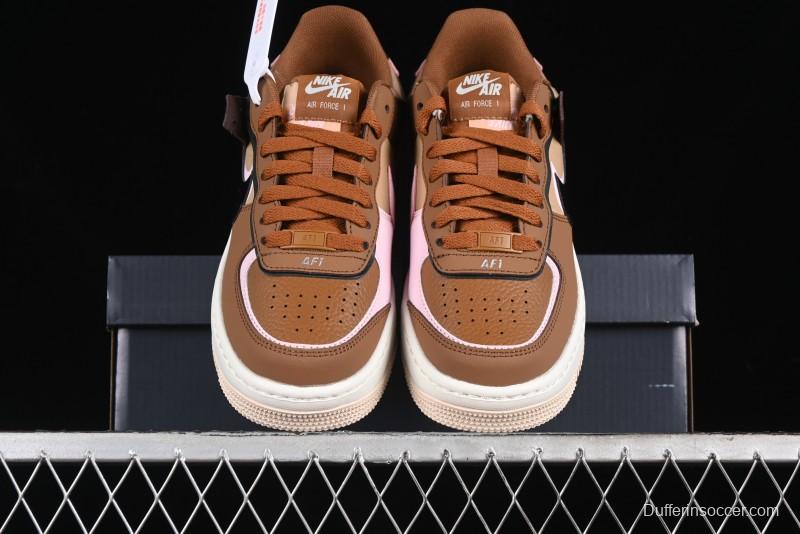 Nike Air Force 1 Shadow Low-Top Sneakers with Lightweight EVA Midsole and Anti-Slip RB Rubber Outsole - DZ1847-200