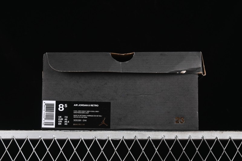 Nike Air Jordan 8 Retro "Cool Grey" Basketball Shoes - 305381-014