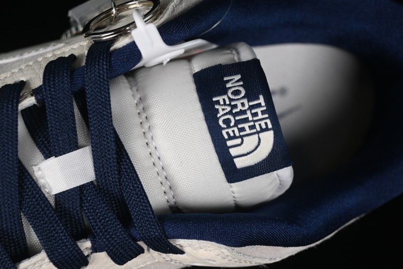 Nike SB Dunk Low The North Face Collaboration - Grey Pigskin White Swoosh Anniversary Custom Low-Top Casual Skate Shoes - KK1333-006