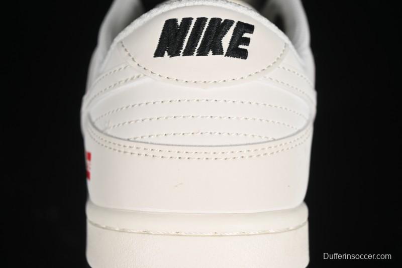 Nike SB Dunk Low Supreme Collaboration - Double Swoosh Dual Color Anniversary High-End Custom Low-Top Casual Skate Shoes - BB8675-112