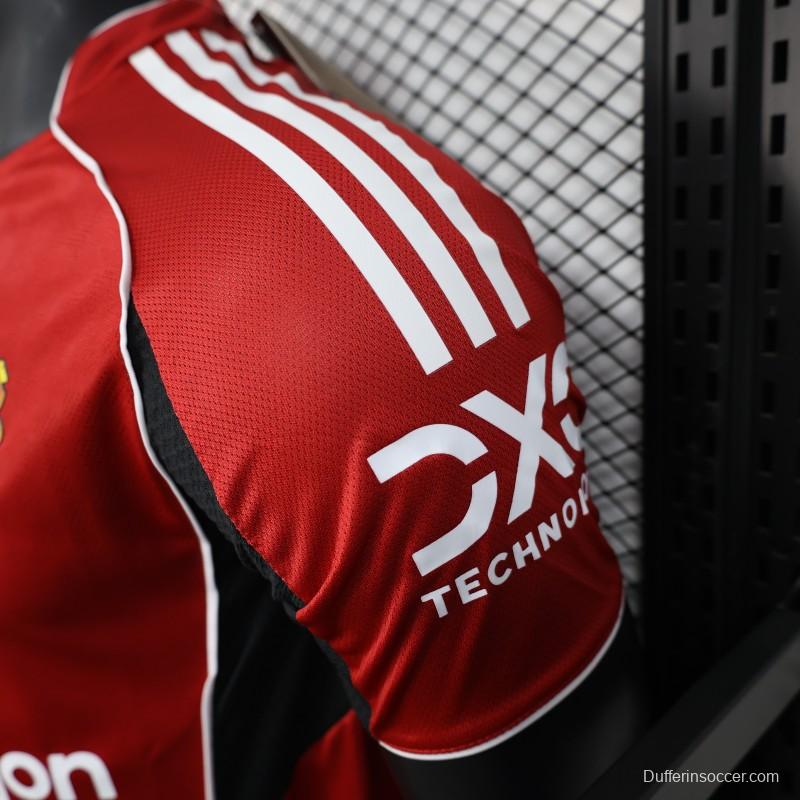 Player Version 25/26 Manchester United Home Jersey