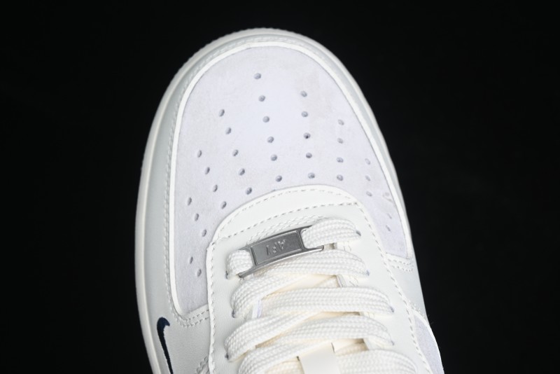Nike Air Force 1 '07 Low Moncler Collaboration - Light Blue & Pigment Dyed Two-Tone Low-Top Casual Sneakers - CH6336-512