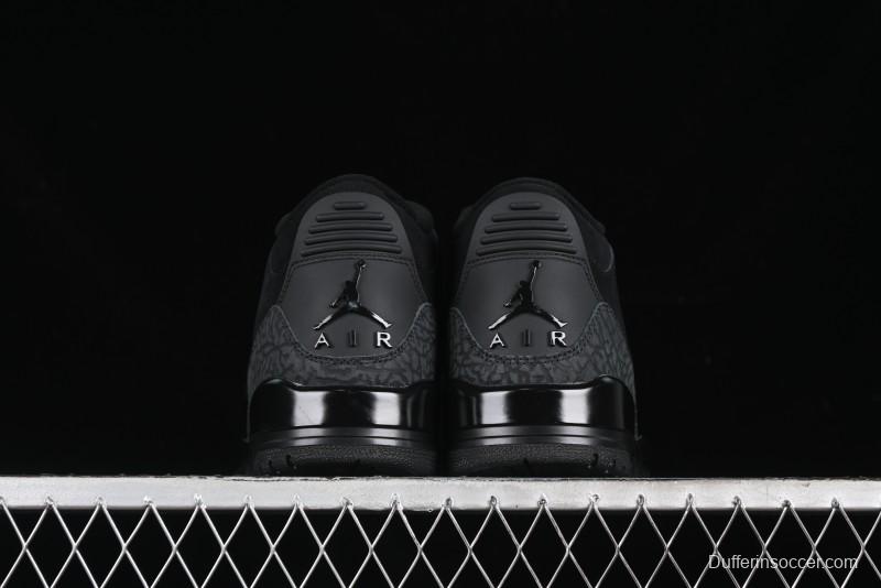 Nike Air Jordan 3 Retro Basketball Shoes Midnight Black - CT8532-001