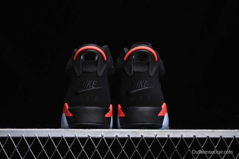 Nike Air Jordan 6 Retro Basketball Shoes with Infrared Design and 3M Reflective Details - 384664-060