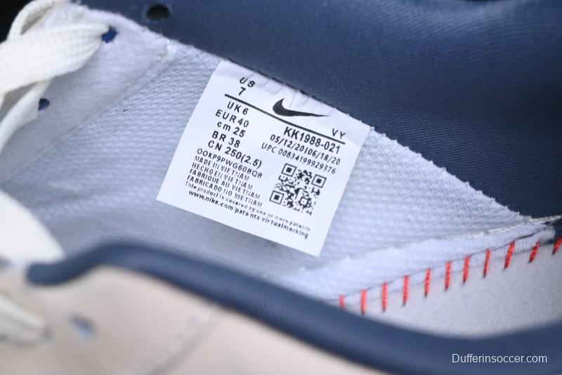 Nike Air Force 1 '07 Low The North Face Collaboration - Blue Floral Swoosh Casual Sneakers - KK1988-021