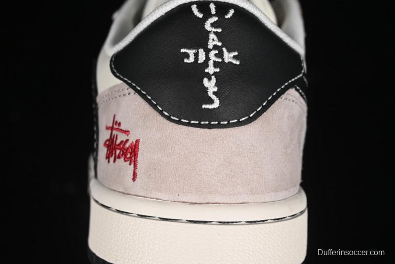 Nike Travis Scott x Fragment Design x Air Jordan 1 Low OG SP AJ1 Retro Sneakers - SJ2068-131