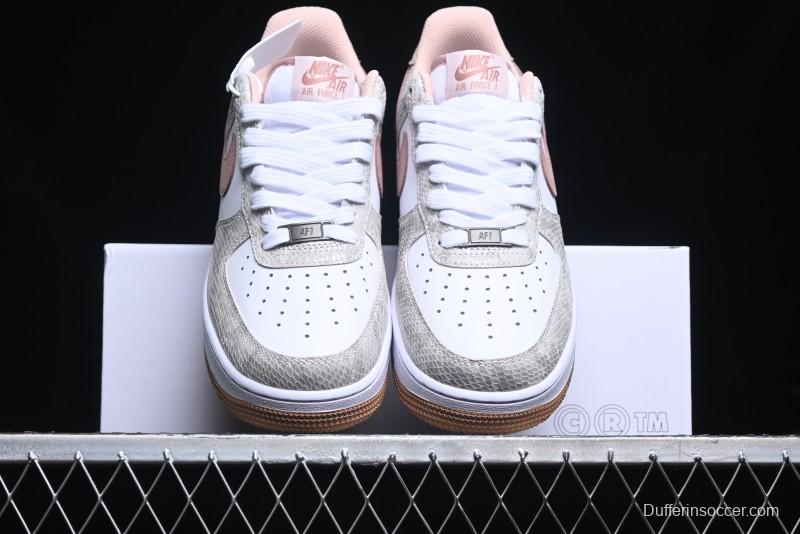 Nike Air Force 1 '07 Low Year of the Snake Themed Low-Top Casual Sneakers - HF2898-100