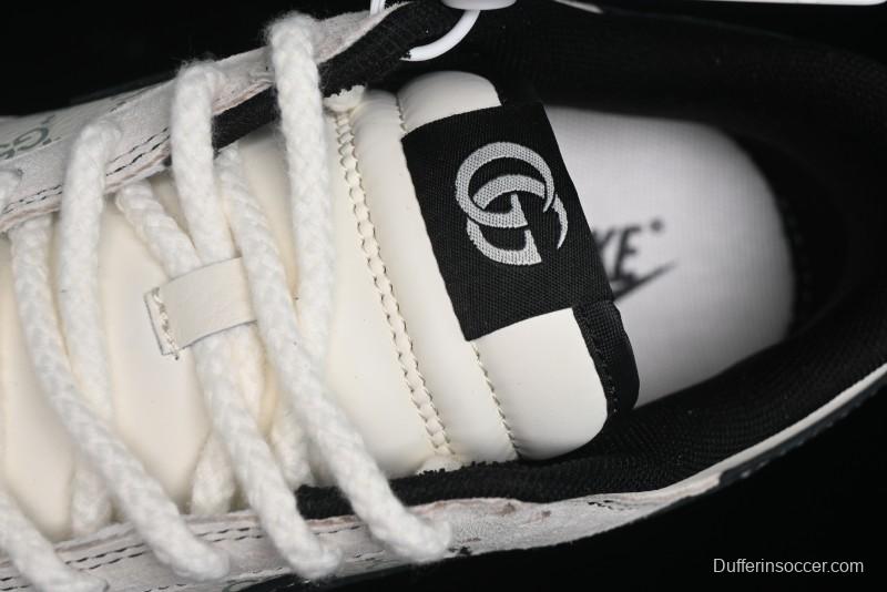 Nike SB Dunk Low Gucci Collaboration - Bumblebee Series Grey Black Hook Anniversary High-End Custom Low-Top Casual Skate Shoes - MM1089-029