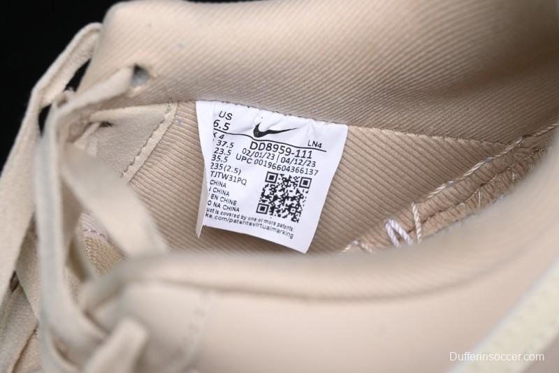 Nike Air Force 1 '07 Low Top Sneakers with Full-Grain Leather and Air Cushion - DD8959-111