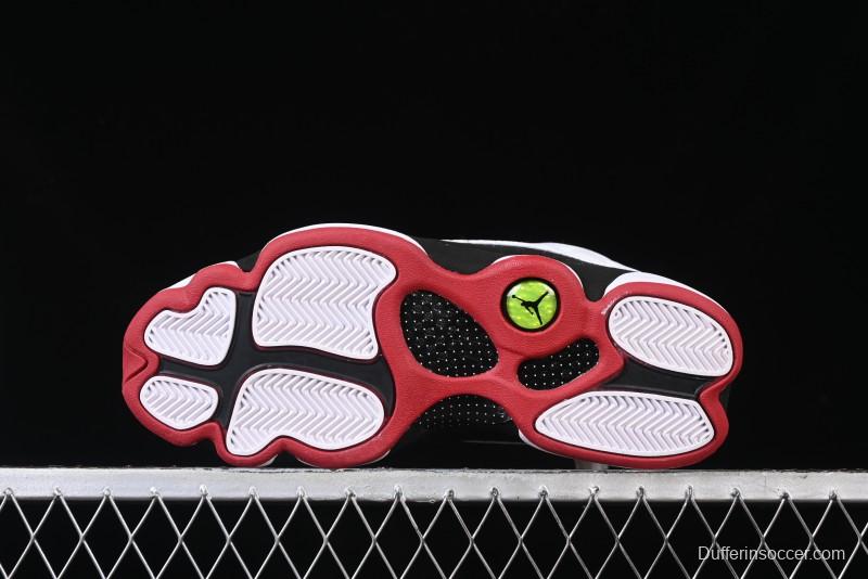 Nike Air Jordan 13 Retro Basketball Shoes in Black/White - 414571-104