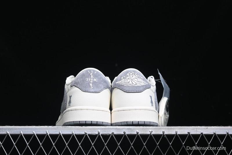Nike Travis Scott x Fragment Design x Air Jordan 1 Low OG SP AJ1 Sneakers - SJ2068-111