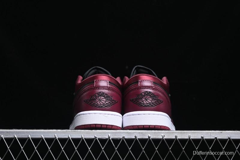 Nike Air Jordan 1 Low AJ1 Black Wine Red Metallic Wings DB6491-600