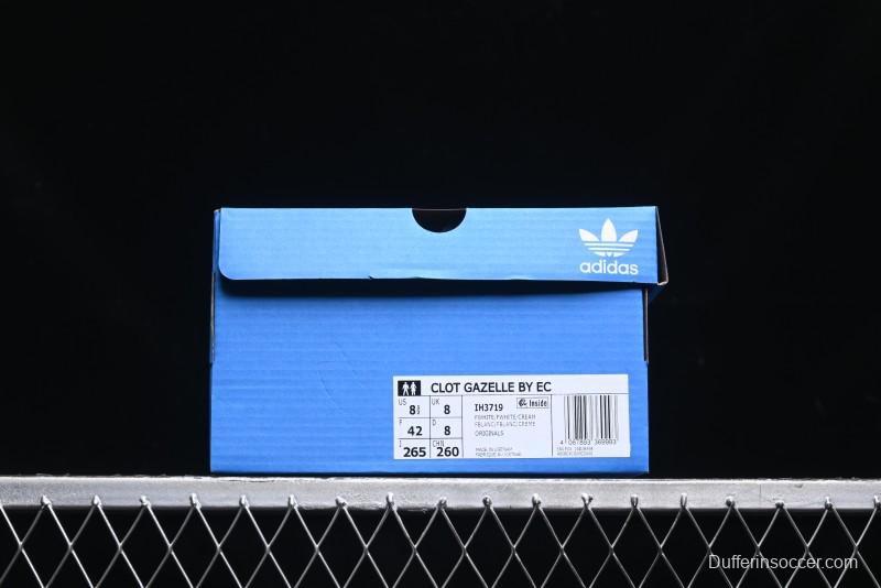 Adidas Clot x Ad Originals Gazelle Indoor Retro Casual Slip-Resistant Wear-Resistant Low-Top Sneakers - IH3719