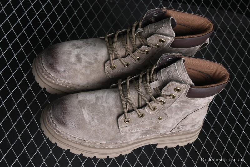 ECCO Cool Series Workwear Leather Anti-Slip Platform Chelsea Boots - 63890801001