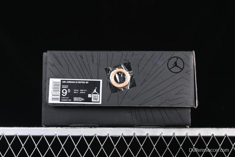 Nike Air Jordan 23 AJ23 Mid Retro Casual Sneakers with Visible Air Cushion - 318474-151