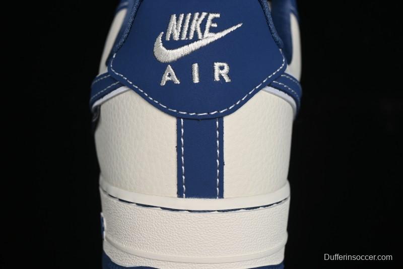 Nike Air Force 1 '07 Low Violent Bear Collaboration - Grey Beige Blue Low-Top Casual Sneakers - KK1988-017