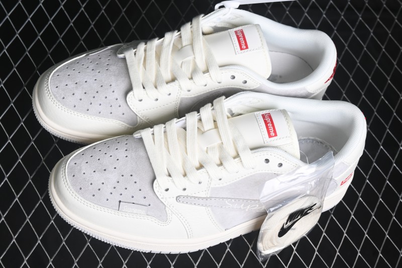 Nike Travis Scott x Fragment Design x Air Jordan 1 Low OG SP AJ1 Collaborative Sneakers - XS3086-004