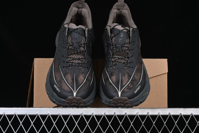 HOKA ONE ONE Satisfy Running Mafate Trail Low-Cut Cushioned Outdoor Hiking Shoes - 1157050 COFF
