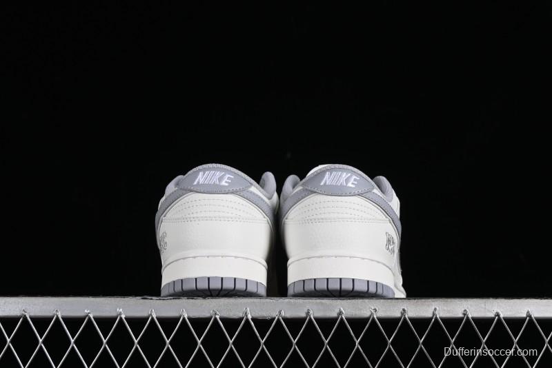 Nike SB Dunk Low NYC Collaboration Light Gray Low-Top Casual Skate Shoes - NC2103-302