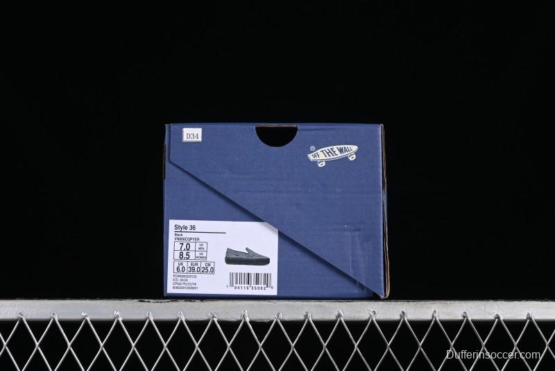 Vans Demons Style 53 Black White Retro Houndstooth Loafers - VN000CQPYER