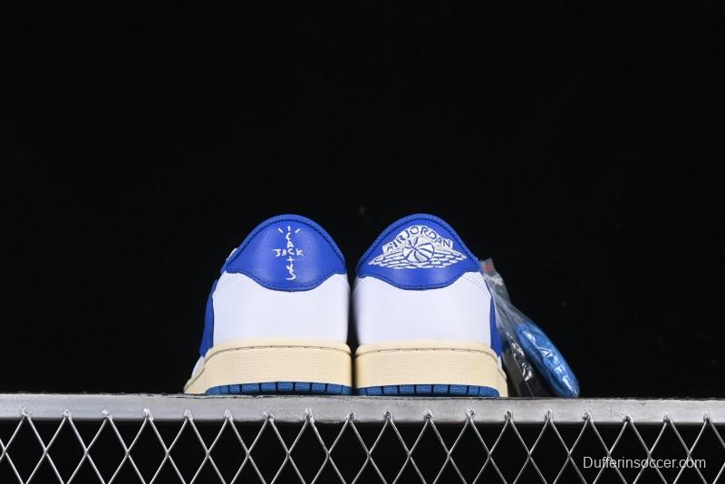 Nike Travis Scott x Air Jordan 1 Low OG AJ1 Reverse Swoosh Sneakers - DM7866-104