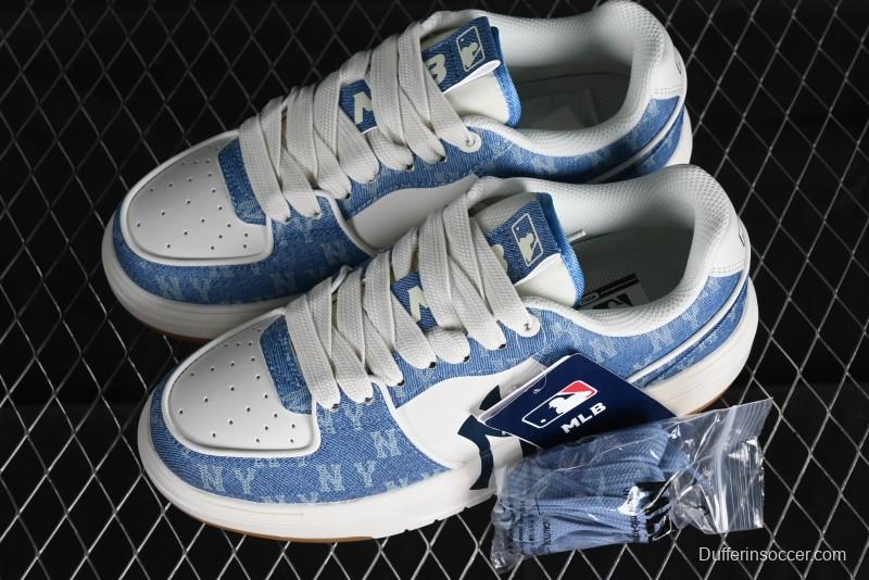 MLB Chunky Liner Basic Height Increasing Platform Sneakers with 6cm Inner Lift - 3ASXCLD4N50BLS