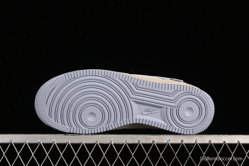 Nike Air Force 1 '07 Low Casual Sneakers in Ancient Blue with Full-Length Honeycomb Air Cushion - DB3301-199