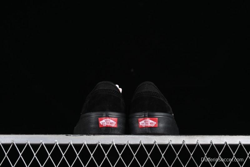 Vans Style 36 SF All Black Skate Shoes with Killer Whale Half-Toe Cap Design - VN0A3MVLB8C