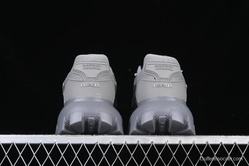 Prada Cloudbust Air Thunder Lifestyle Low-Top Sneakers with Anti-Slip and Wear-Resistant Design - 2EG293